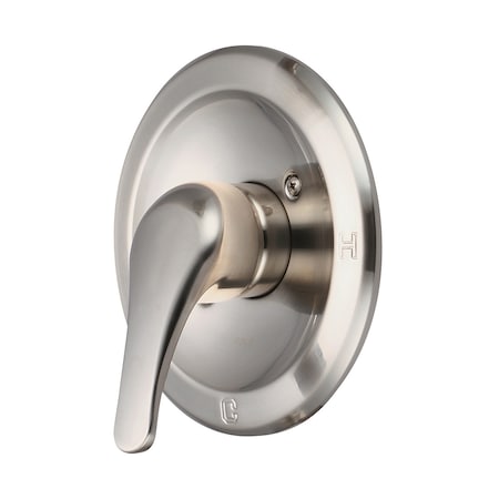 Olympia Faucets Single Handle Valve Trim Set, Wallmount, Brushed Nickel T-2303-BN